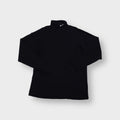 Nike turtleneck sweater in black with embroidered white Swoosh logo on collar