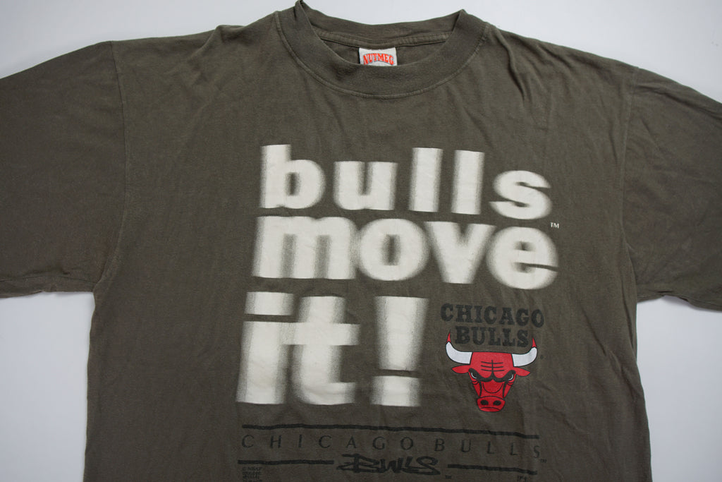 Vintage 90er Nutmeg Chicago Bulls T-Shirt | XL