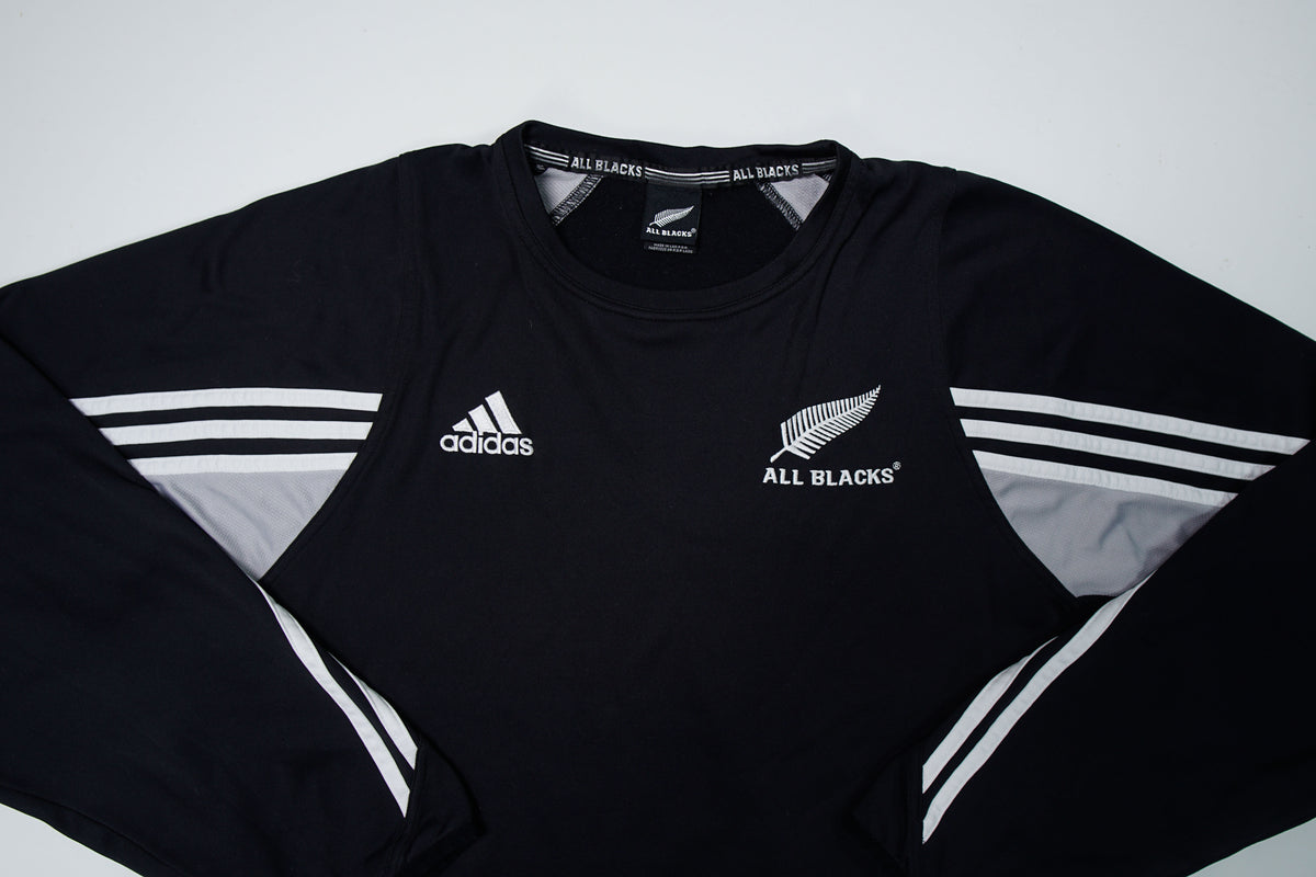 Vintage Adidas All Blacks Rugby Sweatshirt | L