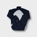 Adidas navy tracksuit jacket and pants set with white contrast chest panels