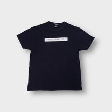 Load image into Gallery viewer, Ralph Lauren black T-Shirt with a white printed box logo across the chest
