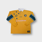 Reebok Wallabies rugby shirt in gold featuring Australian Southern Cross stars