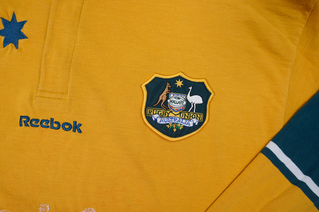 Vintage 90er Reebok Australien Wallabies Rugby Sweatshirt | L