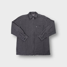 Load image into Gallery viewer, S. Oliver full-zip jacket in black and white check with a chest pocket and collar