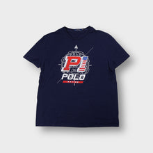 Load image into Gallery viewer, Ralph Lauren T-Shirt in navy with a red P1 Polo Racing compass print on the chest