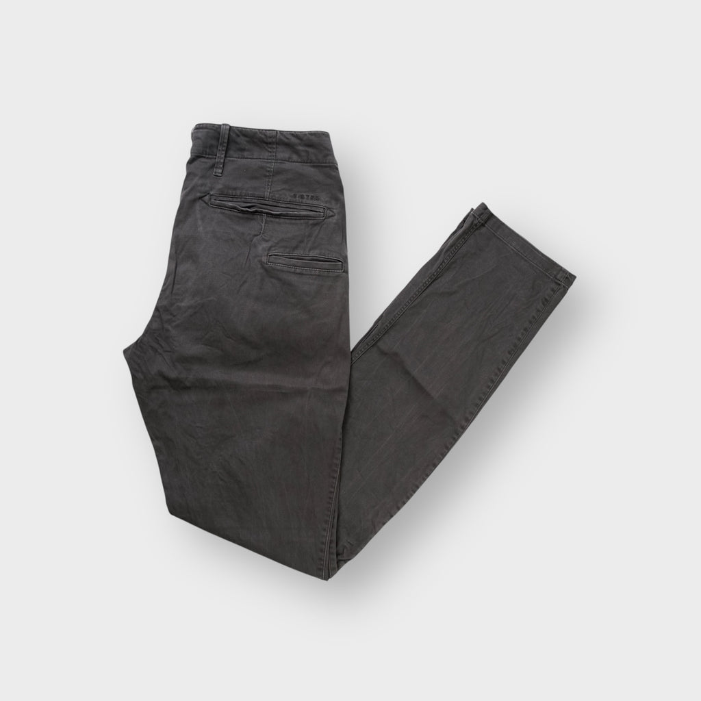G-Star jeans in dark grey with welted back pockets and small metal logo badge