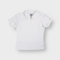 Nike tennis polo shirt in white featuring a half-zip neckline and collar