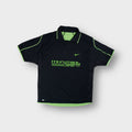 Nike reversible football shirt in black and bright green with Mi Futbol logo print
