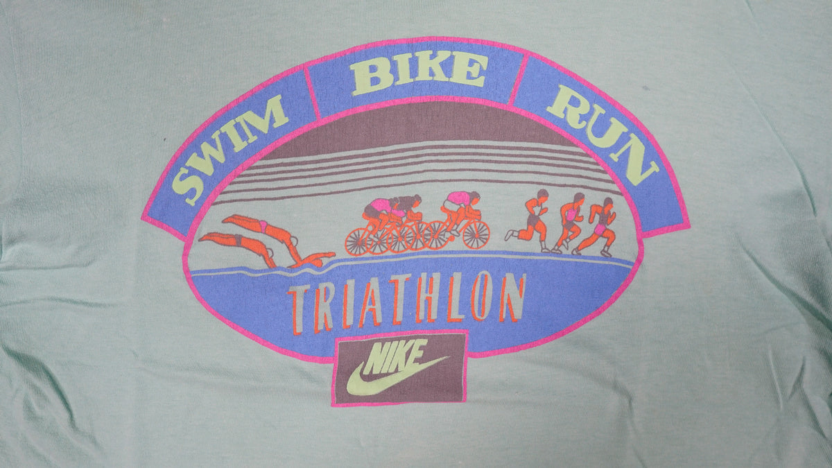 Vintage Nike Triathlon 1984 T-Shirt | M