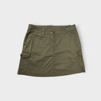 Nike Golf skirt in khaki with cargo side pockets and orange embroidery