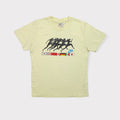 Nike T-Shirt in beige featuring a graphic of ancient runners above national flags