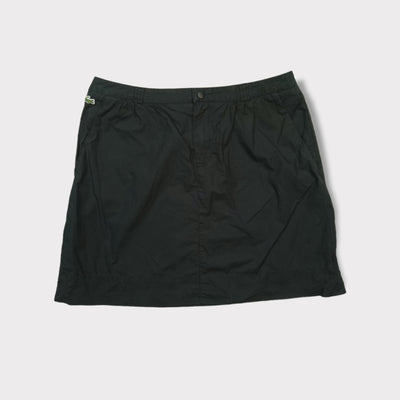 Lacoste skirt in black with embroidered crocodile logo near the waistband