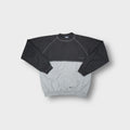 Grey Reebok sweater with contrasting paneling and front kangaroo pocket