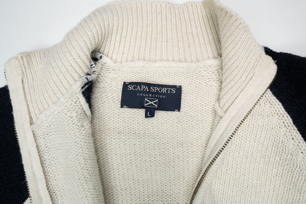 Vintage Scapa Sports Strickjacke | L