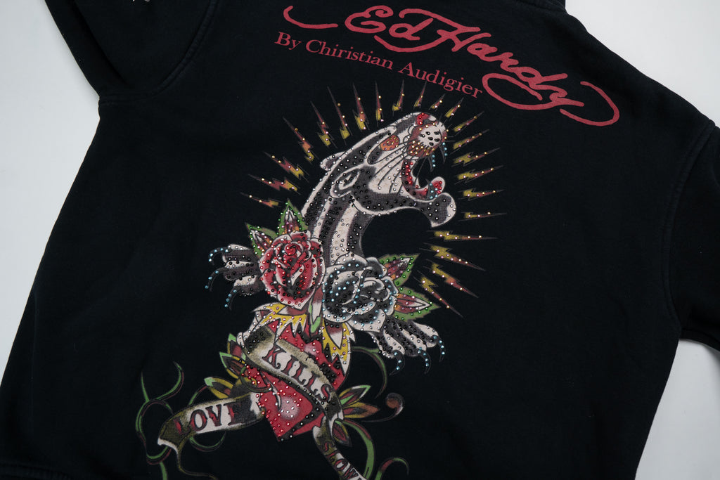 Vintage Ed Hardy Sweatjacket | S