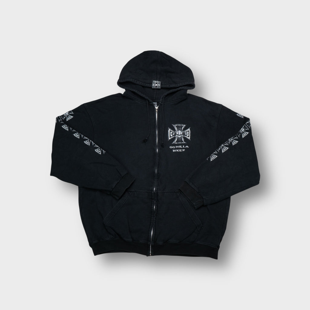 Vintage Gorilla Biker Sweatjacke | XL