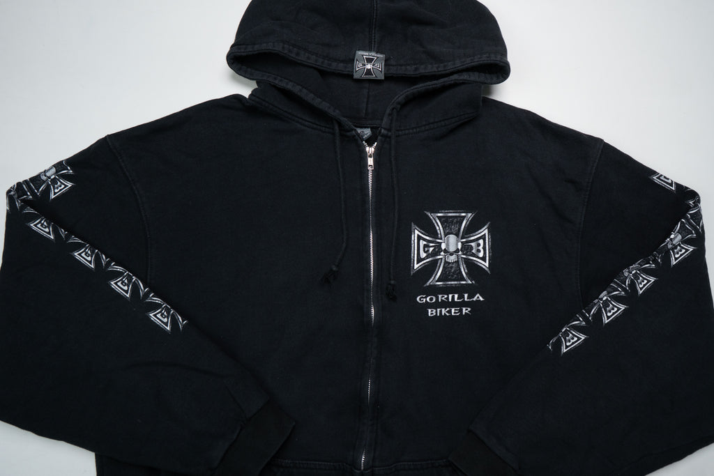 Vintage Gorilla Biker Sweatjacke | XL