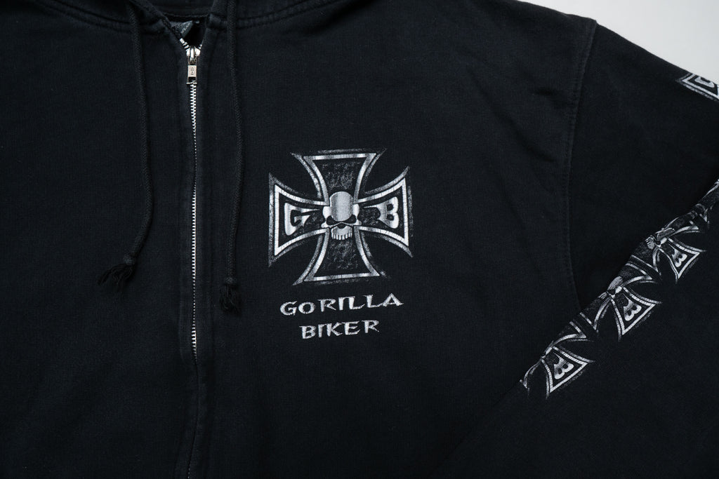 Vintage Gorilla Biker Sweatjacke | XL