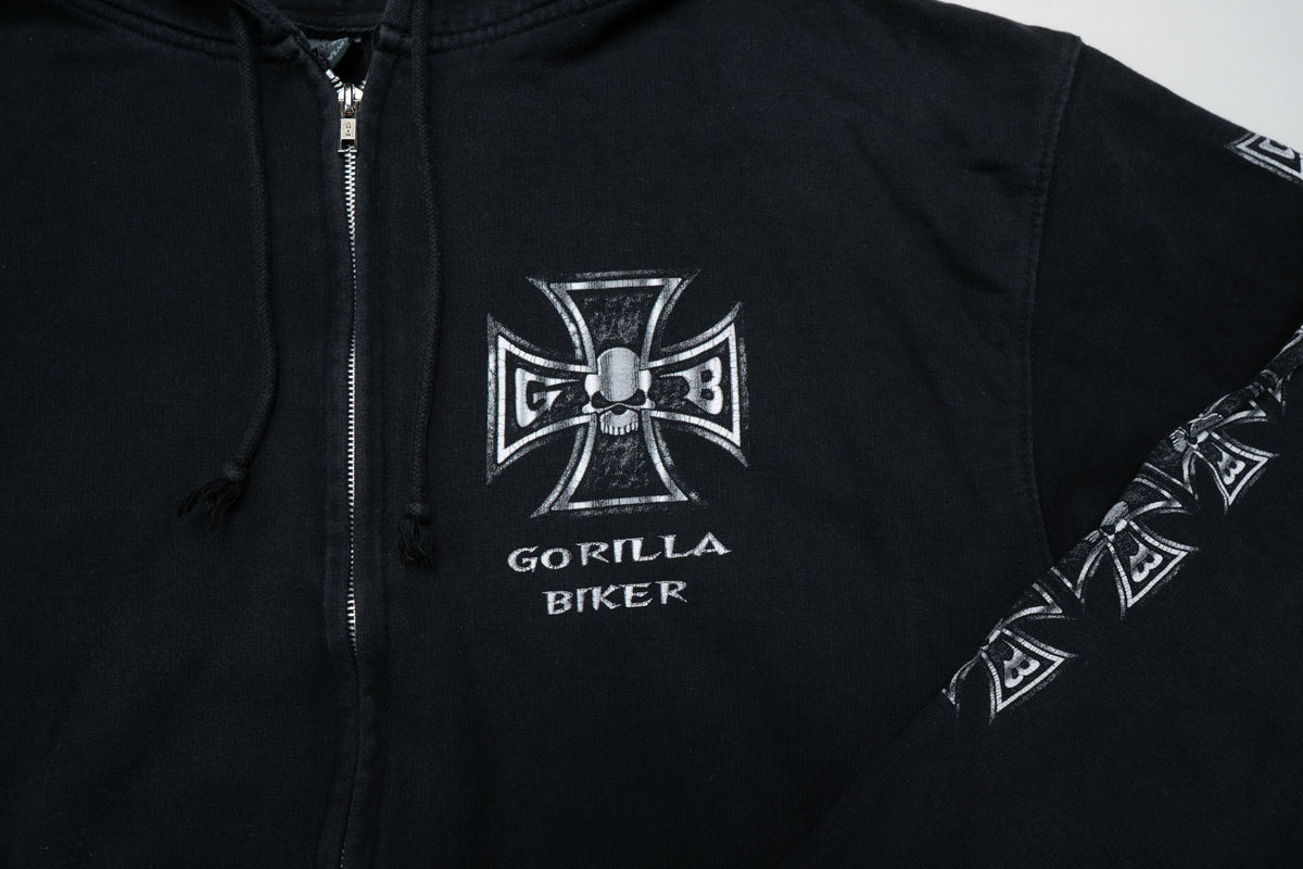 Vintage Gorilla Biker Sweatjacke | XL