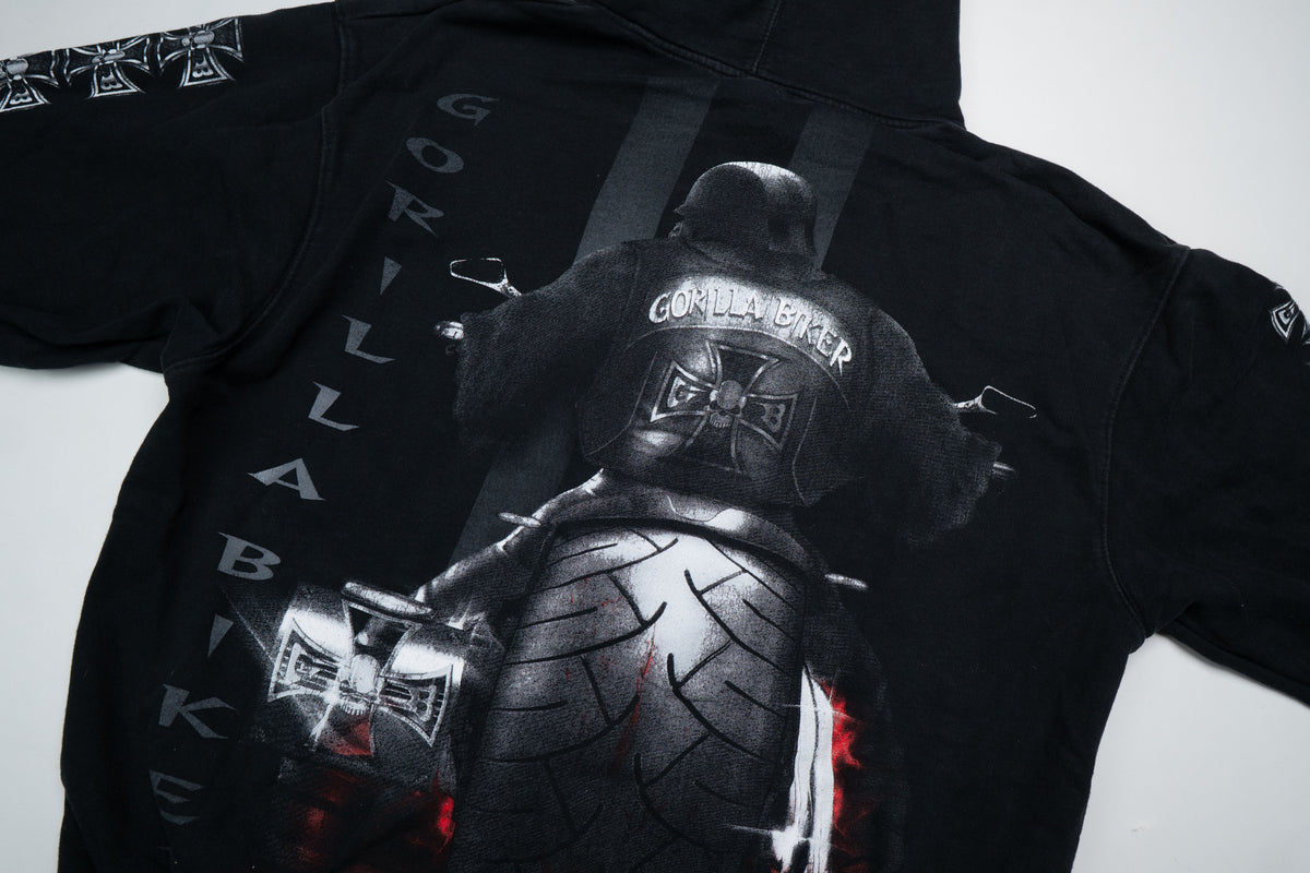 Vintage Gorilla Biker Sweatjacke | XL