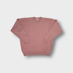 Lacoste knit sweater in orange featuring a ribbed crew-neck collar