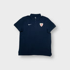 Nike polo shirt in navy blue with an embroidered Athletic Club Bilbao chest crest