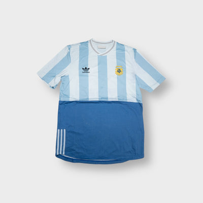 Adidas Argentina football jersey in light and dark blue with AFA crest and number 10