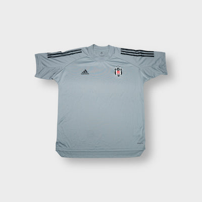 Grey Adidas Besiktas shirt featuring the club crest printed on the chest