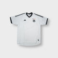 Adidas Germany football jersey in white featuring embroidered chest crest and stars