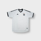 Adidas Germany football jersey in white featuring embroidered chest crest and stars