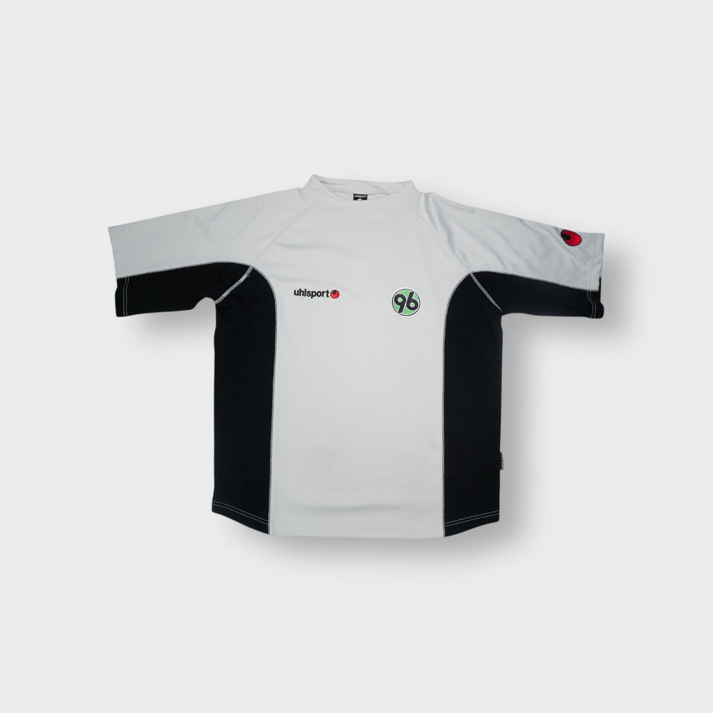 Uhlsport Hannover 96 grey training shirt with embroidered crest patch on chest