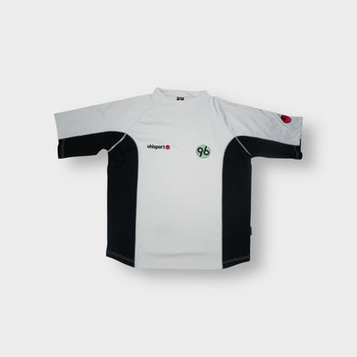 Uhlsport Hannover 96 grey training shirt with embroidered crest patch on chest