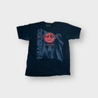 Hard Rock Cafe blue T-Shirt featuring red logo print and Hamburg vertical graphic