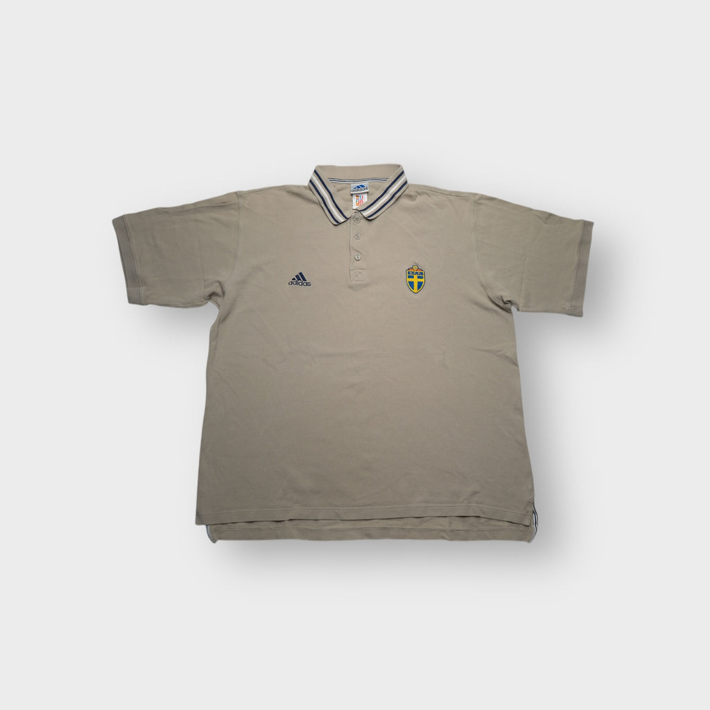 Vintage Adidas Schweden Poloshirt | XL
