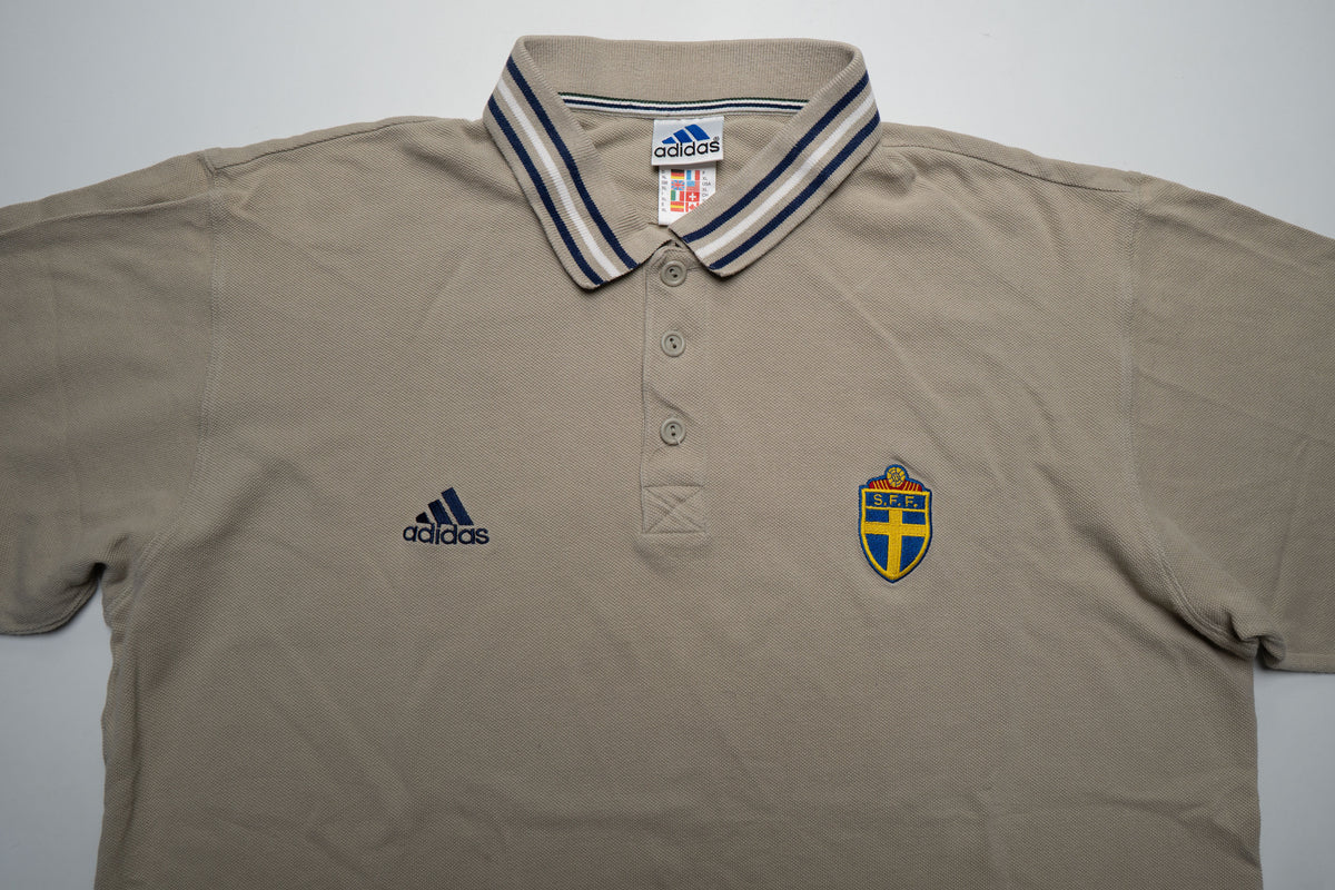Vintage Adidas Schweden Poloshirt | XL