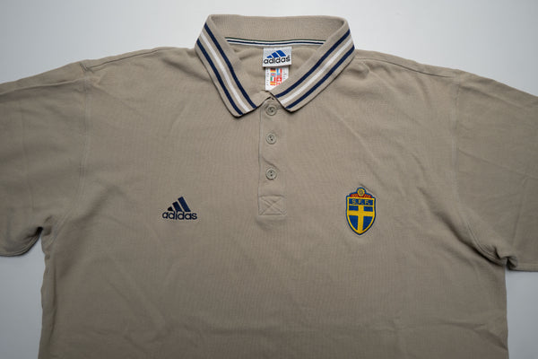 Vintage Adidas Schweden Poloshirt | XL