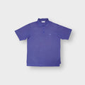 Adidas polo shirt in purple with embroidered trefoil logo on the chest