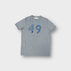 Grey Abercrombie & Fitch T-Shirt with blue applique lettering and number 49 across chest