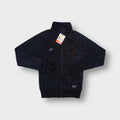 Nike black track jacket with an embroidered Dutch KNVB crest and orange border