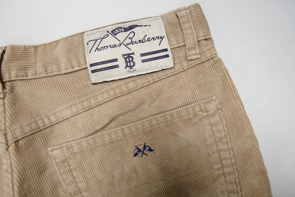 Vintage Burberry Cordhose | 34/30