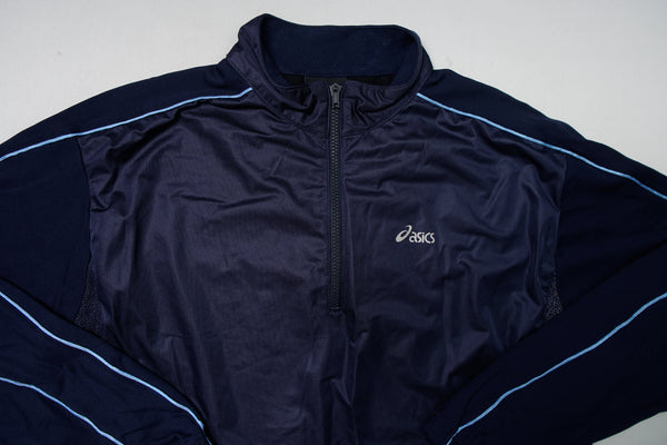 Vintage Asics Half-Zip Pullover | XL