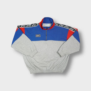 Vintage Asics Half-Zip Sweater | XL