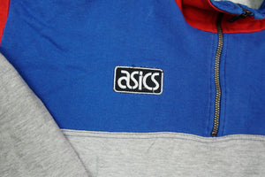 Vintage Asics Half-Zip Sweater | XL