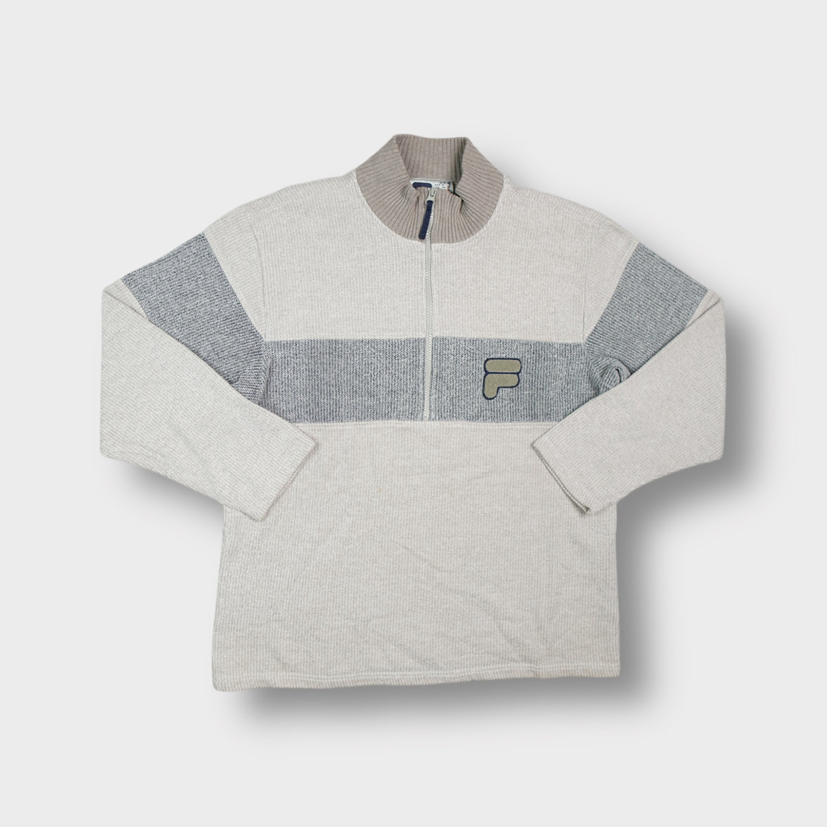 Vintage Fila Half-Zip Sweater | M
