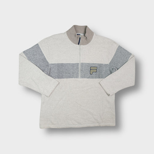Vintage Fila Half-Zip Sweater | M