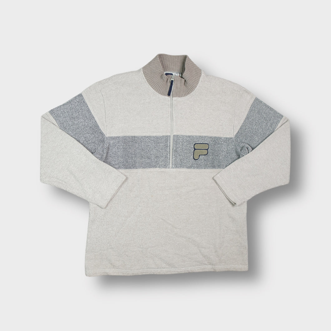 Vintage Fila Half-Zip Sweater | M