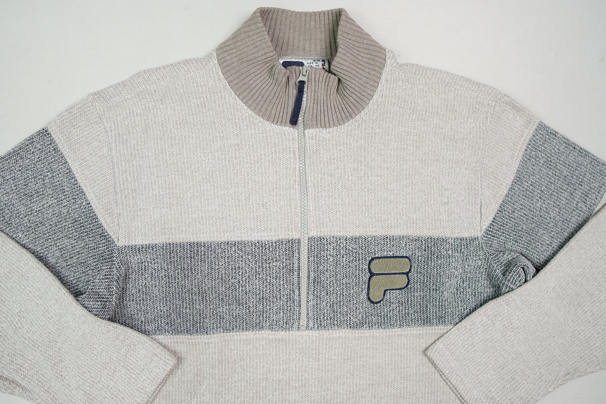 Vintage Fila Half-Zip Sweater | M