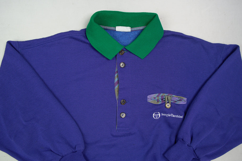 Vintage Sergio Tacchini Polosweater | M