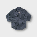Fred Perry long-sleeve grey camouflage button-up shirt with an embroidered chest pocket