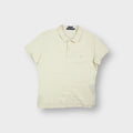 Ralph Lauren polo shirt in pale yellow with embroidered logo on the chest